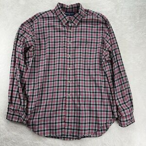 Ralph Lauren Shirt Mens XXL Red Plaid Cotton Light Flannel‎ Multi-Color